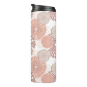 Roos Gold Flower Pattern Thermosbeker (Geroteerd rechts)