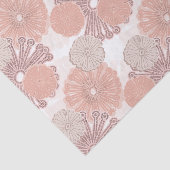 Roos Gold Flower Pattern Tissuepapier (Detail)