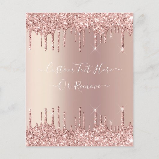 Roos Gold Flyer Blush Glitter Drivers - Aangepaste (Achterkant)