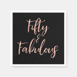 Roos Gold Foil 50 % en Fabulous Servet