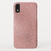 Roos Gold Foil Cheetah Animal Patroon Case-Mate iPhone Case (Achterkant)