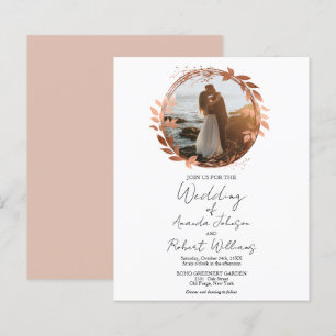 Roos Gold Foil kalligrafie Foto's wedden in