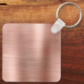 Roos Gold Foil met moderne handtekening Sleutelhanger (Achterkant)