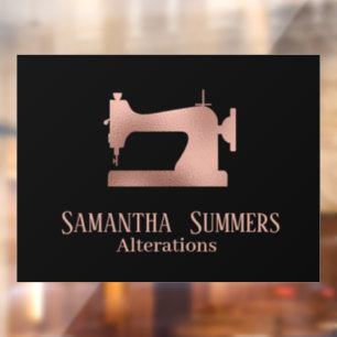 Roos Gold Foil naaimachines Aanpassingsailor Raamsticker