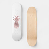 Roos Gold Foil Pineappelskateboard Skateboard (Voorkant)