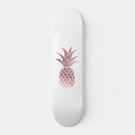 Roos Gold Foil Pineappelskateboard Skateboard (Voorkant)