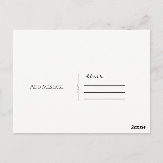 Roos Gold Foil Script Dank je Bedankt zo veel Briefkaart (Achterkant)