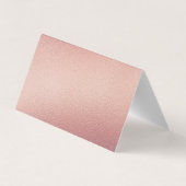 Roos Gold Foil Script Logo Business - Hartelijk da Visitekaartjes (Achterkant)