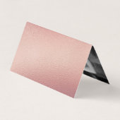 Roos Gold Foil Script Weddenschap Hartelijk dank Visitekaartjes (Achterkant)