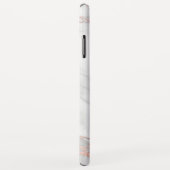 Roos Gold Folie Ananas op wit marmer Case-Mate iPhone Case (Achterkant/rechts)