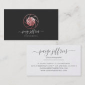 Roos Gold Fotograaf Logo | Handtekening Visitekaartje (Voorkant / Achterkant)