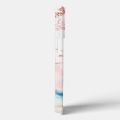 Roos Gold-gemarmerd Case-Mate iPhone Case (Achterkant / Rechts)