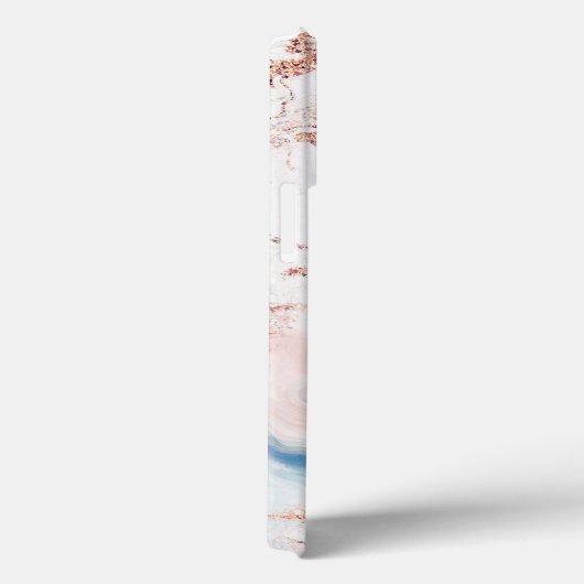 Roos Gold-gemarmerd Case-Mate iPhone Case (Achterkant / Rechts)