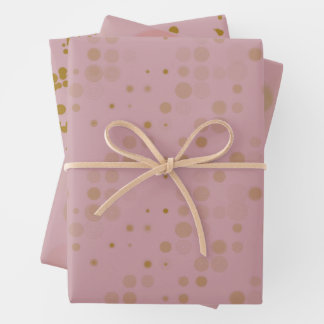Roos Gold Gift Wrap Pack Inpakpapier Vel