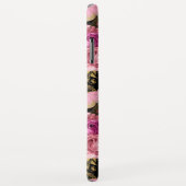 Roos Gold Girly Floral Butterfly Pattern Case-Mate iPhone Case (Achterkant/rechts)