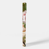 Roos Gold Girly Floral  Pink Monogrammen Case-Mate iPhone Case (Achterkant / Rechts)