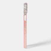 Roos Gold  Girly Silver Glitter Sparkly Case-Mate iPhone Case (Achterkant / Rechts)