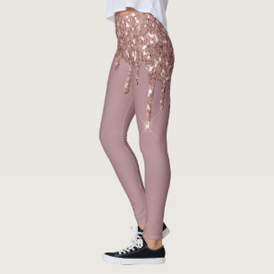 Roos Gold Glam Glitter Sparkle Drift Trendy Leggings