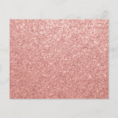 Roos Gold Glam Sweet 16 Modern Script Invitation (Achterkant)