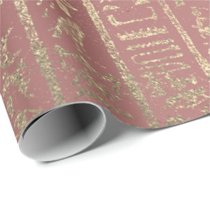 Roos Gold Glass Egyptisch Script Hieroglyphs Cadeaupapier