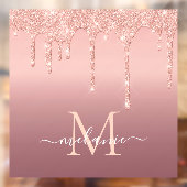 Roos Gold Glitter Aangepaste Letter Naam Venster C Raamsticker (Vel 2)