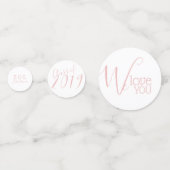 Roos Gold Glitter Afstuderen/speciale voorvallen Confetti (Achterkanten)