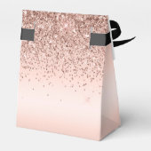 Roos Gold Glitter Balloon 30th Birthday Bedankt Bedankdoosjes (Achterkant)