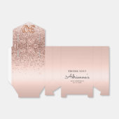 Roos Gold Glitter Balloon 30th Birthday Bedankt Bedankdoosjes (Uitgevouwen)