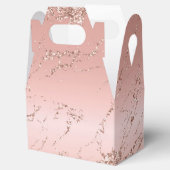 Roos Gold Glitter Bedankdoosjes (Geopend)