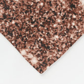 Roos Gold Glitter Blanket Fleece Deken (Hoek)