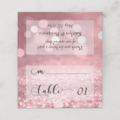 Roos Gold Glitter Bokeh & Typografie (Buitenkant ongevouwen)