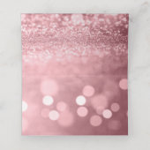 Roos Gold Glitter Bokeh & Typografie (Binnenkant ongevouwen)