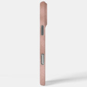Roos Gold Glitter Border Monogram Naam Case-Mate iPhone Case (Achterkant / Rechts)