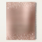 Roos Gold Glitter Boss Lady Stiletto Logo Planner (Achterkant)