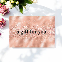 Roos Gold Glitter Business Cadeaubon