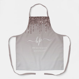 Roos Gold Glitter Business Personeel Uniform Monog Schort