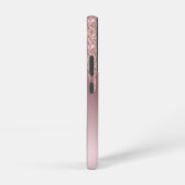 Roos Gold glitter chic script met monogram Samsung Galaxy Hoesje (Rechterkant)