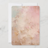 Roos Gold Glitter Confetti Kaart (Achterkant)