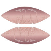 Roos Gold Glitter Custom Text Football Uw Ontwerp (Panelen)