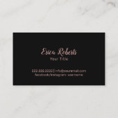 Roos Gold Glitter Drift Mode Boutique Visitekaartje (Achterkant)