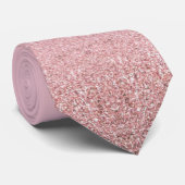 Roos Gold Glitter Elegant Moderne Sjabloon Trendy Stropdas (Opgerold)