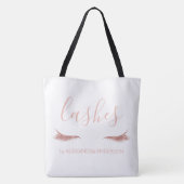 Roos Gold Glitter en Sparkle Eyelash Extension Draagtas (Achterkant)