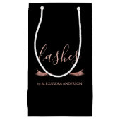 Roos Gold Glitter en Sparkle Wimpers Klein Cadeauzakje (Voorkant)