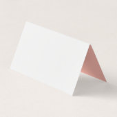 Roos Gold Glitter Eye Visitekaartjes (Achterkant)