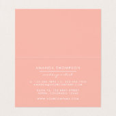 Roos Gold Glitter Eye Visitekaartjes (Binnenkant ongevouwen)