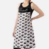 Roos Gold Glitter Eyelashes Aangepaste salon Schort (Insitu)