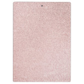 Roos Gold Glitter gepersonaliseerd klembord (Achterkant)