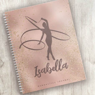 Roos Gold Glitter Gymnastiek Journal Notitieboek