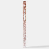 Roos Gold Glitter iPhone 12 Pro Max Hoesje (Linkerkant)