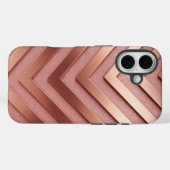 Roos Gold Glitter iPhone 16 Hoesje (Achterkant (horizontaal))